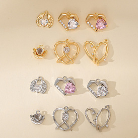 Микро проложить кубического циркония подвески, платиновые/глоденовые подвески