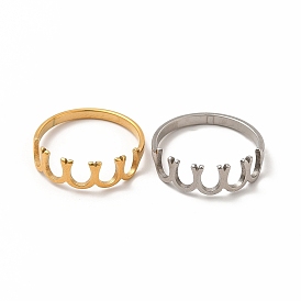 304 Stainless Steel Horseshoe Finger Ring for Women