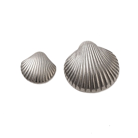 304 Stainless Steel Cabochons, Shell Shaped