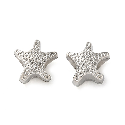 Ccb пластиковые бусины esuropean, бусины с большим отверстием, морская звезда