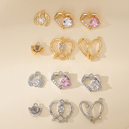 Микро проложить кубического циркония подвески, платиновые/глоденовые подвески