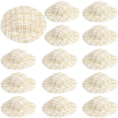 40шт. тканевая кукольная шляпа, плоско-круглые