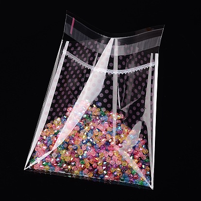 Rectangle OPP Cellophane Bags, 14x9.9cm, Bilateral Thickness: 0.07mm, about 95~100pcs/bag