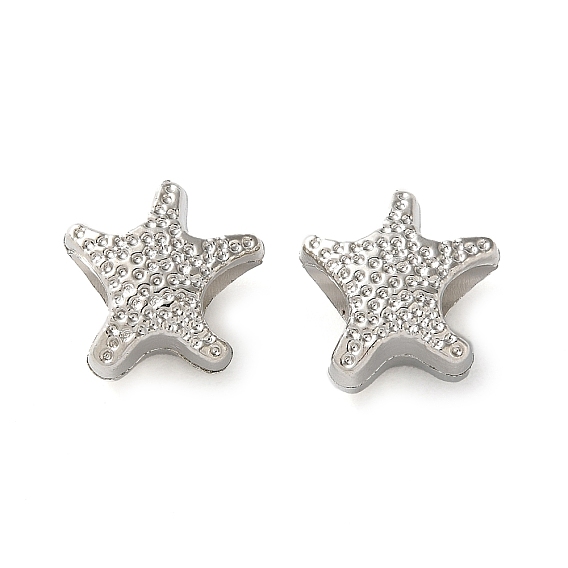 Ccb пластиковые бусины esuropean, бусины с большим отверстием, морская звезда