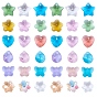 Transparent Glass Pendant, Mixed Shape
