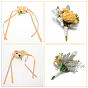 Craspire 2 шт 2 стиль шелковые броши с розами на запястье и цветочные шелковые броши, для свадьбы, партийные украшения