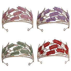 Alloy Rhinestone Hair Bands, Hair Accessories for Woman Girls, Bridal Crown