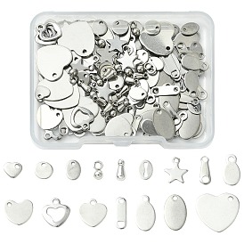 160 шт. 16 стили 304 цепные язычки из нержавеющей стали, разъемы удлинителя цепи, разнообразные