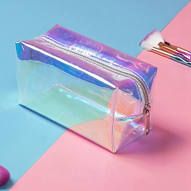 Лазерная портативная сумка для хранения макияжа из ТПУ, многофункциональная дорожная сумка для стирки