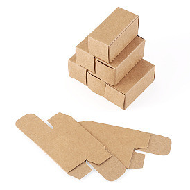 Folding Kraft Paper Lipstick Boxes, Rectangle