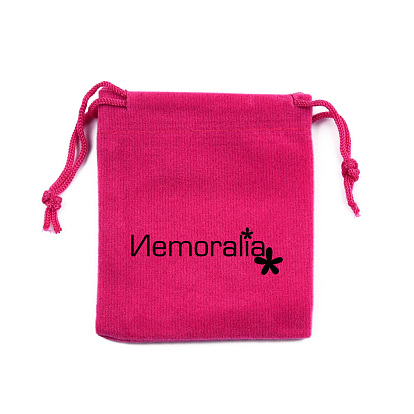 Rectangle Velvet Pouches, Candy Gift Bags Christmas Party Wedding Favors Bags, with Word