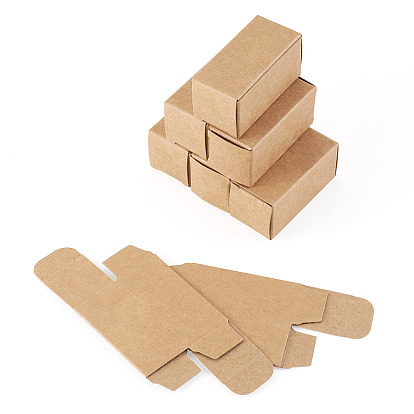 Folding Kraft Paper Lipstick Boxes, Rectangle