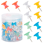 Plastic Push Pins, with Iron Pins, for Photos Wall, Maps, Bulletin Board or Corkboards