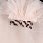 Long Mesh Tulle Bridal Veils with Combs, for Women Wedding Party Decorations