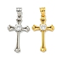 304 кубический стальные подвески из нержавеющей диоксида циркония, крест очарование