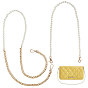 Aluminium Bag Strap, with ABS Plastic Imitation Pearl Bag Strap Chains, Alloy Split Key Rings