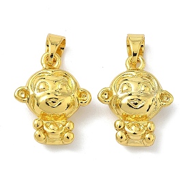 Латунные подвески, прелести обезьяны, без кадмия и без свинца, долговечный, стойки покрытие