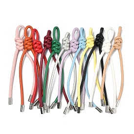 Подвески-ремешки из искусственной кожи и латуни, для брелоков и украшений для сумок