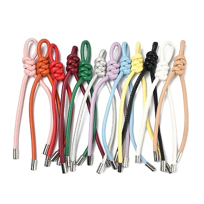 Подвески-ремешки из искусственной кожи и латуни, для брелоков и украшений для сумок