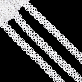 18плетеная кружевная отделка из полиэстера в ярдах, для аксессуаров одежды, с картонной карточкой