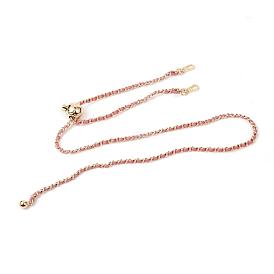Adjustable Bag Strap Chains, with PU Imitation Leather and Light Gold Plated Alloy Findings