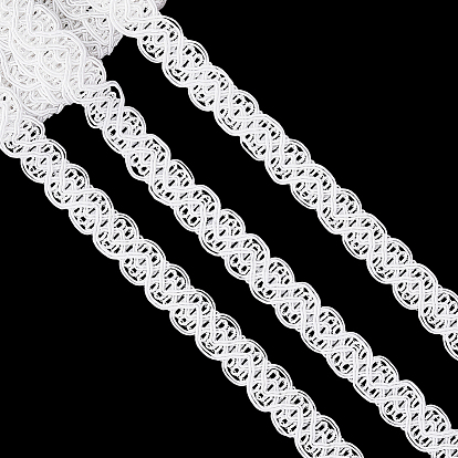 18плетеная кружевная отделка из полиэстера в ярдах, для аксессуаров одежды, с картонной карточкой