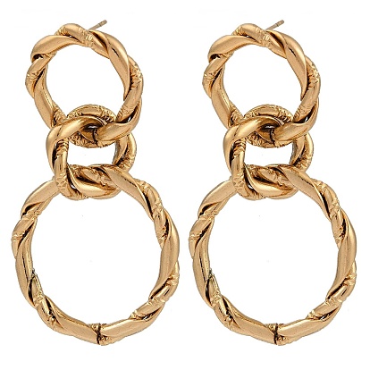 Вакуумное покрытие pvd 201 серьги-гвоздики из нержавеющей стали с закрученным кольцом, с 304 штифта из нержавеющей стали