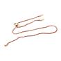 Adjustable Bag Strap Chains, with PU Imitation Leather and Light Gold Plated Alloy Findings
