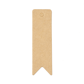 100Pcs Blank Kraft Paper Gift Tags, Swallow Tail