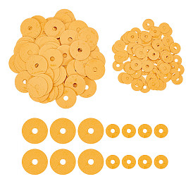 BENECREAT 200Pcs 2 Style Piano Keyboard Gasket Piano Tuning Repair Tools, Paper Small Circle Washers, Musical Instrument Accessories, Flat Round
