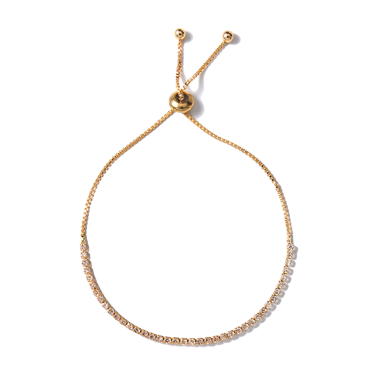 Bracelet réglable minimaliste avec chaîne à griffes extensible en strass pour bijoux pour femmes
