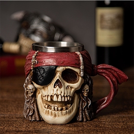 304 Stainless Steel Cup, Skull