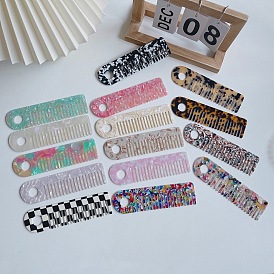 Fashionable Marble Pattern Hair Comb with Anti-static and Exquisite Design for Women