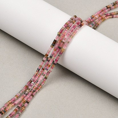 Нити из натуральных разноцветных турмалиновых бусин, диск, Heishi бусы