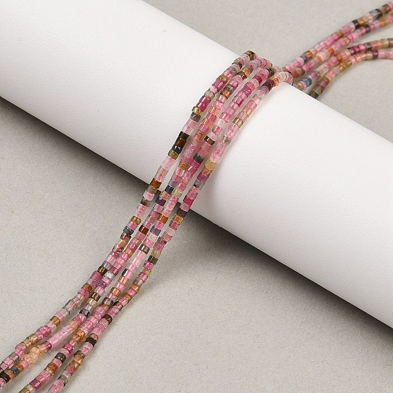 Нити из натуральных разноцветных турмалиновых бусин, диск, Heishi бусы