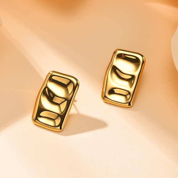 304 серьги из нержавеющей стали, прямоугольные