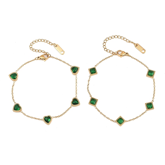 304 из нержавеющей стали горный хрусталь браслеты ссылка, браслеты-цепочки для женщин