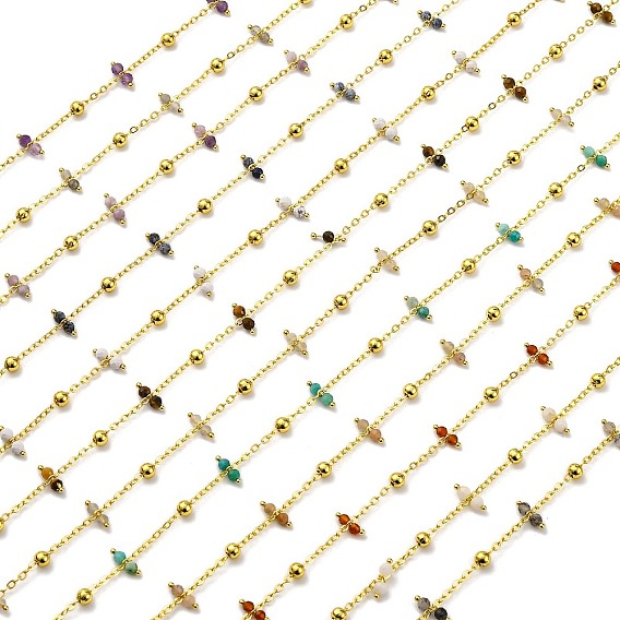 Ручная роспись из натуральных драгоценных камней, пайки, с катушкой, долговечный, реальный 18 k позолоченный, без свинца и без кадмия