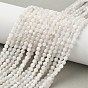 Natural Moonstone Beads Strands, Round, Faceted