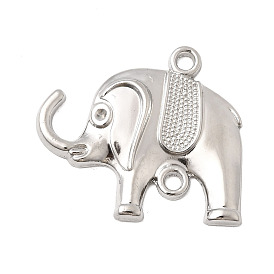 Сеттинги для коннекторов из сплава и страза, слон, без свинца и без кадмия