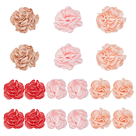 18 шт 9 цвета полиэстер цветок орнамент аксессуары, для украшения костюмов