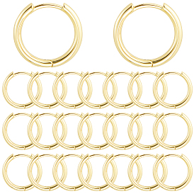 12 пары латунных серег-колец Huggie Hoop, долговечный, кольцо