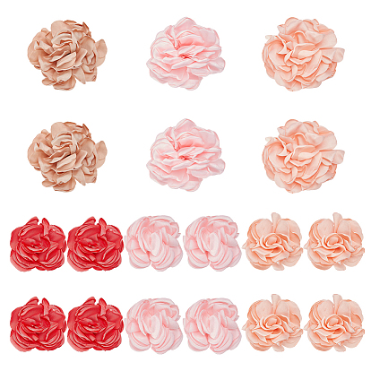 18 шт 9 цвета полиэстер цветок орнамент аксессуары, для украшения костюмов