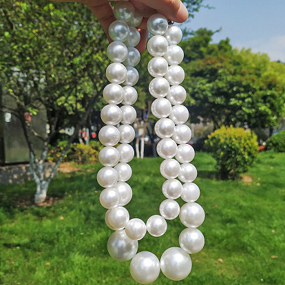 Bold Double Layer Pearl Necklace for Fashionable European and American Street Style