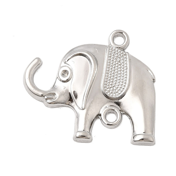 Сеттинги для коннекторов из сплава и страза, слон, без свинца и без кадмия