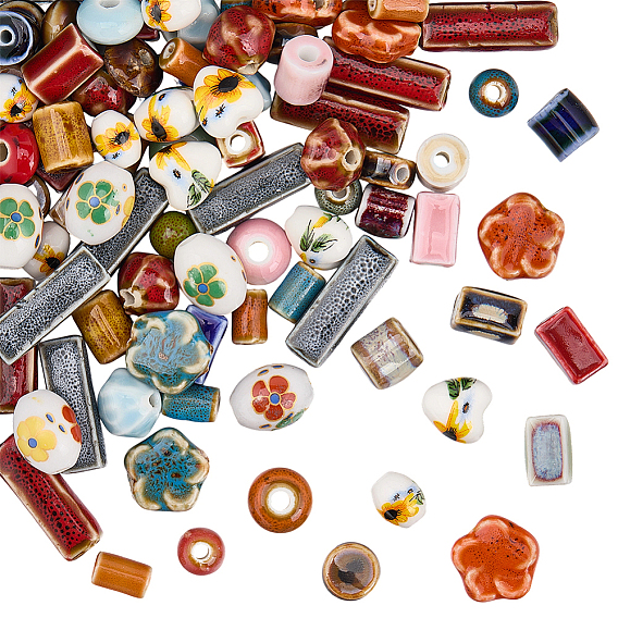 Фарфоровые бусины ручной работы, разнообразные, фантазии античного стекла фарфора