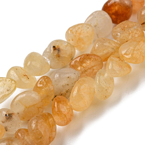 Natürliche Frühlings-Topas-Jade-Perlenstränge, getrommelt Stein, Nuggets