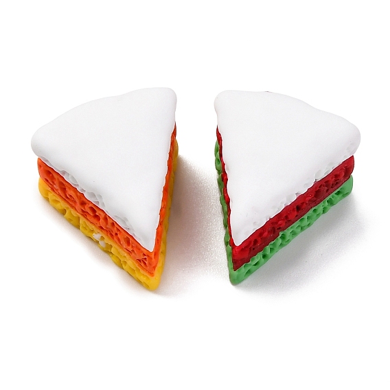 Подвески из смолы в форме торта, с железной платиной петлей, имитация пищевых амулетов