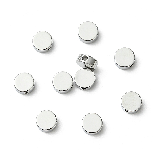 Shegrace Messingperlen, Cadmiumfrei und Nickel frei und Bleifrei, Flachrund