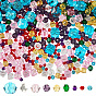 1240 шт 9 стили прозрачные стеклянные бусины, разнообразные, граненые